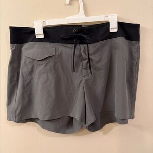 Athleta Charcoal and Black Board Shorts